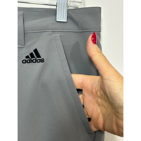 Adidas Men’s Grey Adi Golf Pants GU2673 30 x 32 Tapered Loops Pockets Logo - Picture 11 of 16